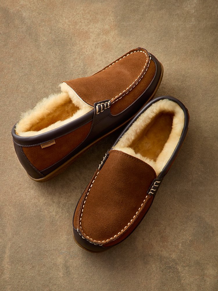 Overland Men\'s Ethan Sheepskin Slippers Sz 11 Wide Men main image 4