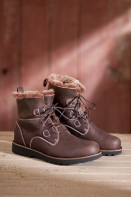 EMU Australia‎ Brunswick Sheepskin Lined Leather Double Face Mens Boots Sz 13 EMU Australia Brunswick Sheepskin Lined Leather Double Face  main image 4