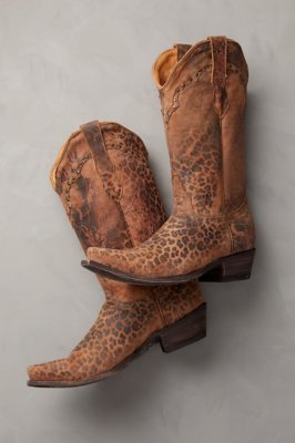 Sheep Goat Pattern Print Men Women Leather Boots