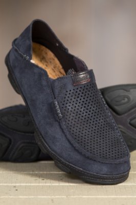 Olukai Men\'s Moloa Kohana Leather Gray Loafers Slip On Shoes Sz 11.5 s-l400.jpg main image 3