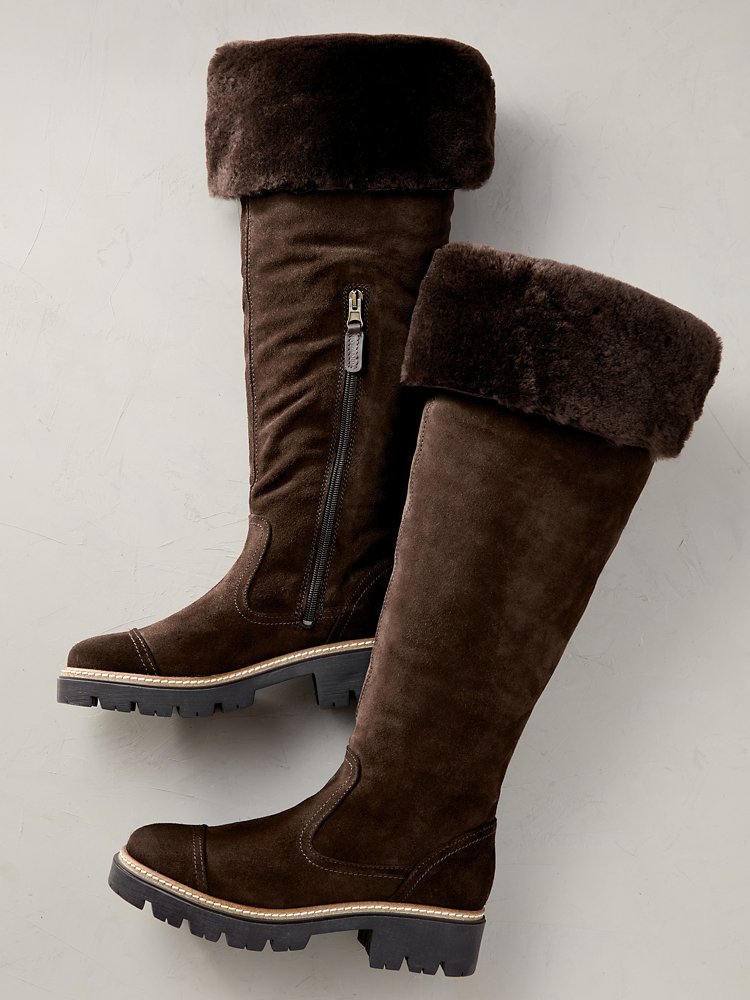 shearling lined dress boots Lined Mens Fleece Lined Winter Boots: Buy Online Happy Gentleman inch suede shaft Diemme Badia Basso Shearling-lined Men