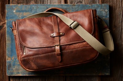 Sedona Vintage Horween Leather Messenger Bag with Concealed Carry Pocket