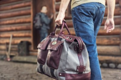 Will Traveler Canvas and Leather Duffel Bag 