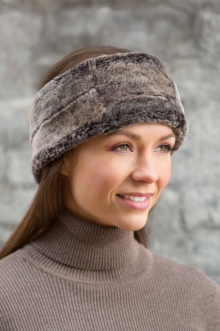 MEDIUM BROWN SHEARLING HEADBAND 151381