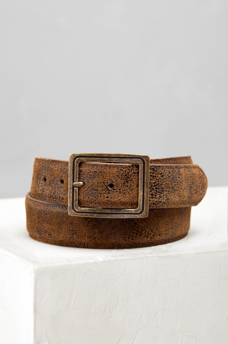 Rusty Distressed Leather Belt | Overland