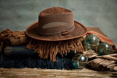 Shoreline Crushable Leather & Mesh Breezer Western Hat