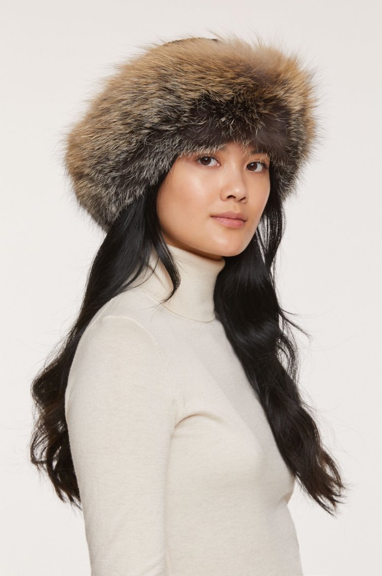 Sheared Beaver Fur Cossack Hat with Fox Fur Trim | Overland