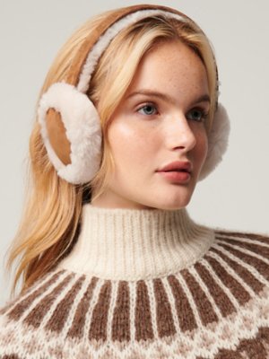 Australian Shearling-Lined Suede Earmuffs 39$