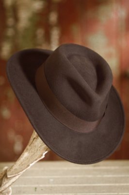 Overland Sheepskin Co. Glacier Crushable Wool Felt Fedora Hat NWT Plymouth Crushable Wool Felt Fedora Hat | Overland main image 2