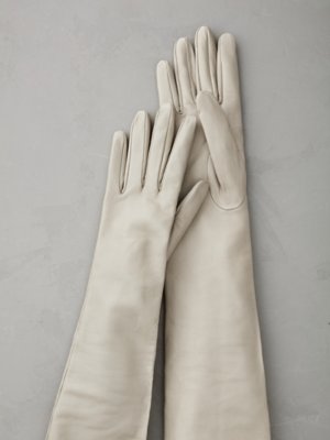 Womens Geneva SilkLined Leather Gloves