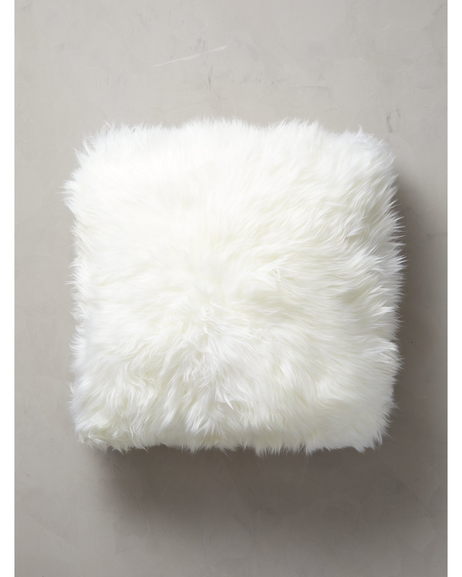 18" x 18" Double-Sided Australian Sheepskin Pillow (Ivory)