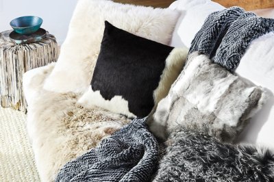 24" x 24" Australian Sheepskin Pillow