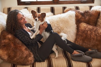 24" x 24" Australian Sheepskin Pillow
