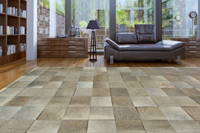 5' x 8' Patchwork Cowhide Area Rug 