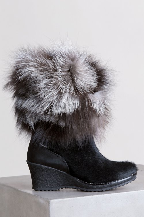 fox fur boots for womens